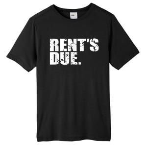 Rent's Due Work Hard Bodybuilder Weightlifting Distressed Tall Fusion ChromaSoft Performance T-Shirt