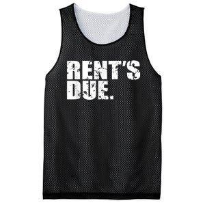 Rent's Due Work Hard Bodybuilder Weightlifting Distressed Mesh Reversible Basketball Jersey Tank