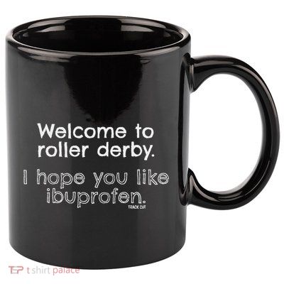 Roller Derby Welcome 11oz C Handle Ceramic Mug