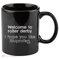 Roller Derby Welcome 11oz C Handle Ceramic Mug
