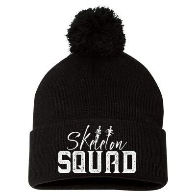 Radiology Department XRay Tech Skeleton Squad Pom Pom 12in Knit Beanie