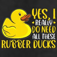 Rubber Duck Yes I Really Do Need All These Rubber Ducks 7 Panel Mesh Trucker Snapback Hat