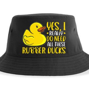 Rubber Duck Yes I Really Do Need All These Rubber Ducks Sustainable Bucket Hat