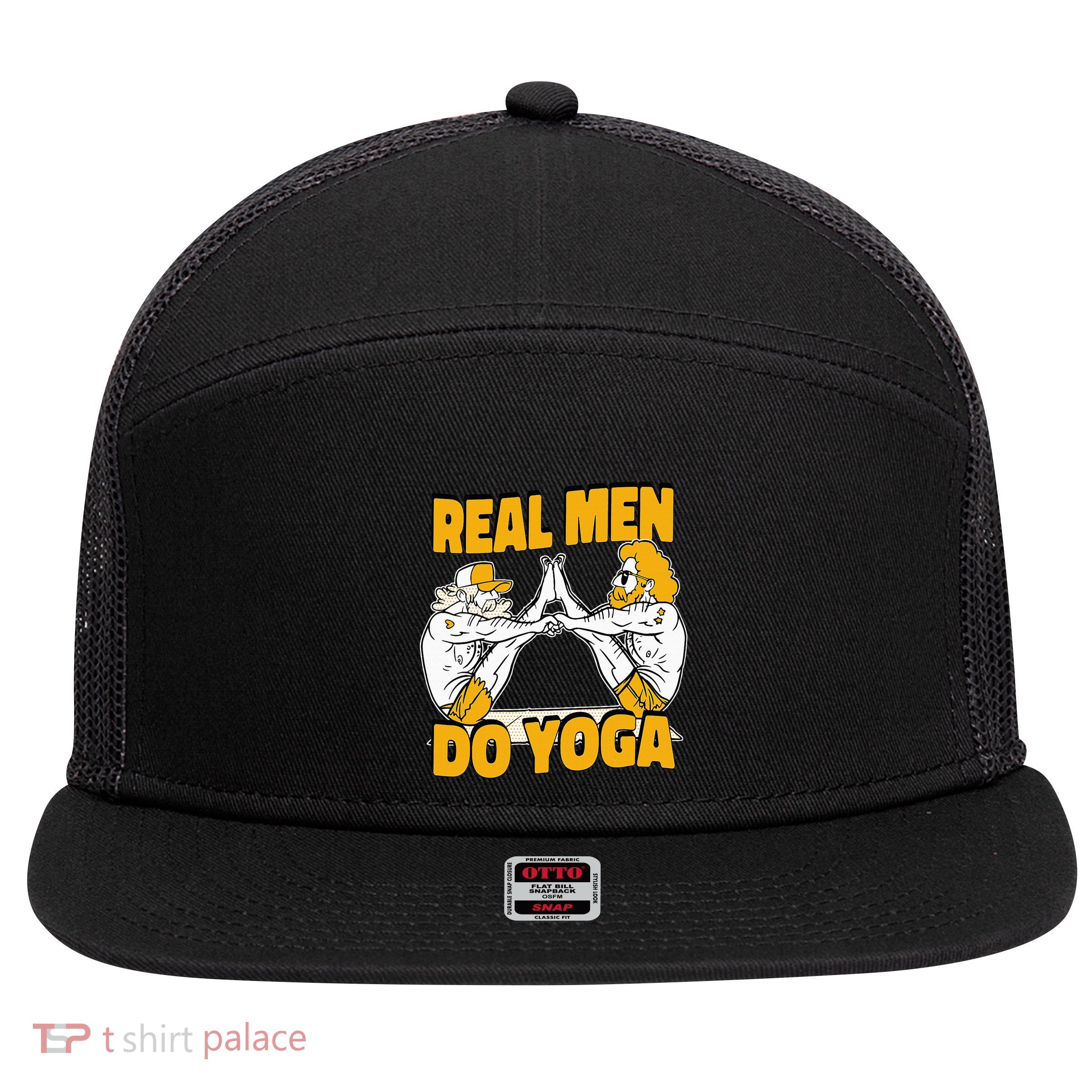 Real Do Yoga Spiritual Training Exercise Yoga 7 Panel Mesh Trucker Snapback Hat