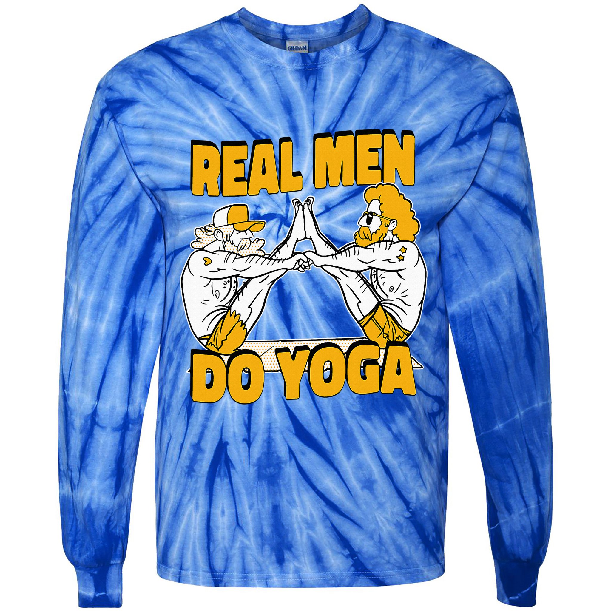 Real Do Yoga Spiritual Training Exercise Yoga Tie-Dye Long Sleeve Shirt