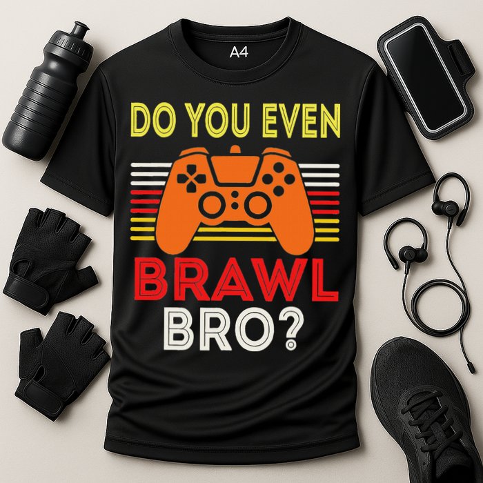 Retro Do You Even Brawl Bro Funny All Star Brawl Star Cooling Performance Crew T-Shirt