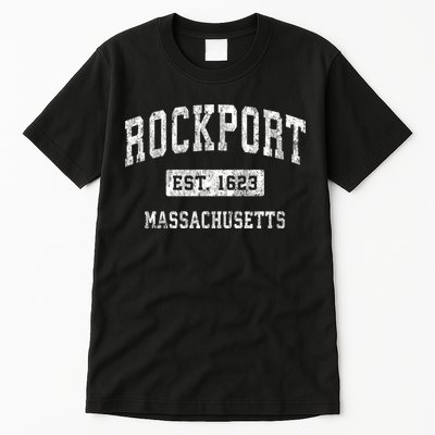 Rockport Est 1623 Massachusetts Ma Vintage Established Sports Design Tall T-Shirt