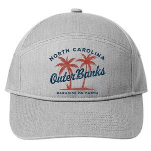 Retro Est 1587 Obx North Carolina Nc 7-Panel Snapback Hat