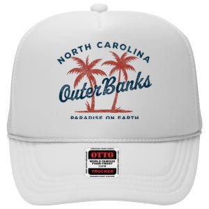 Retro Est 1587 Obx North Carolina Nc High Crown Mesh Back Trucker Hat