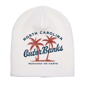 Retro Est 1587 Obx North Carolina Nc Short Acrylic Beanie