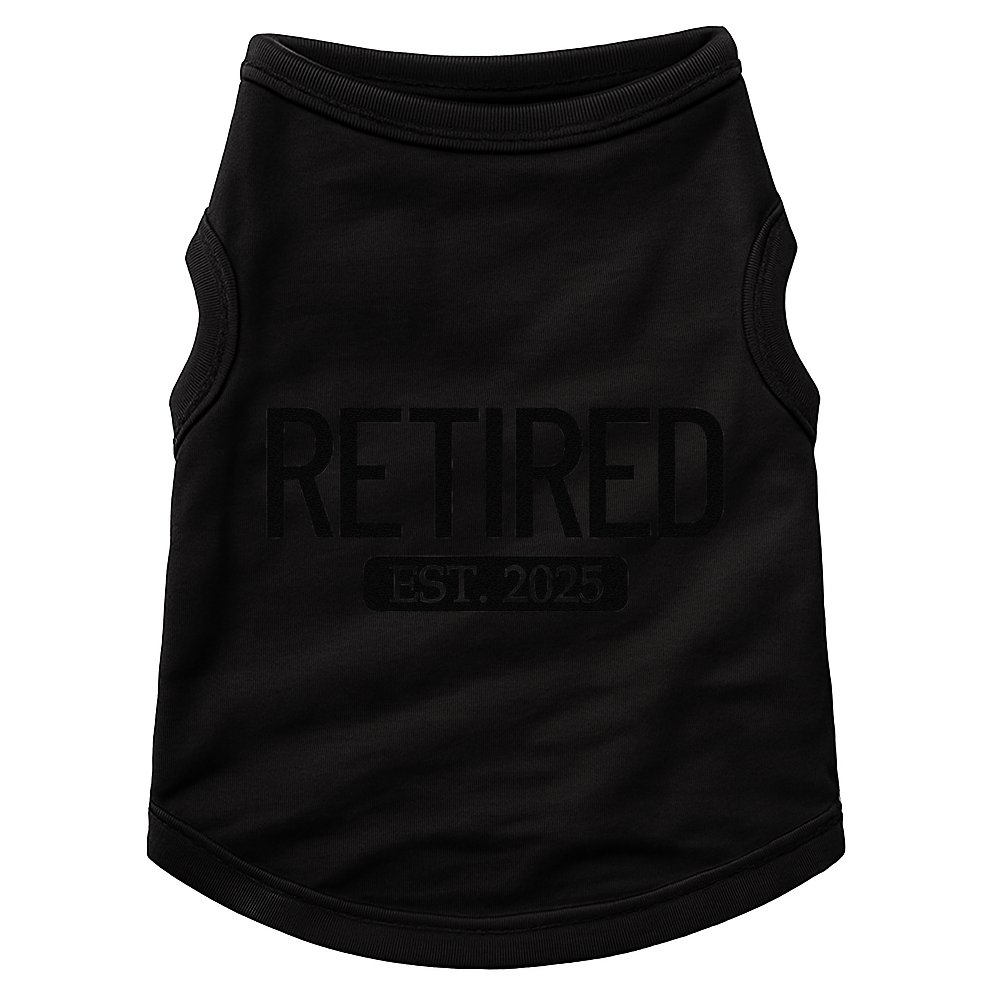 Retired Est. 2025 Work Retirement Gift Funny Retirement 2025 Doggie Tank
