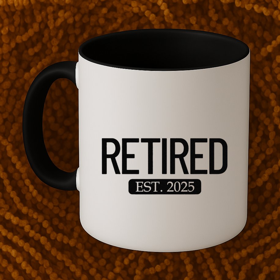 Retired Est. 2025 Work Retirement Gift Funny Retirement 2025 Mug