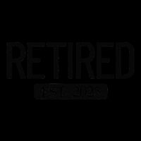 Retired Est. 2025 Work Retirement Gift Funny Retirement 2025 Poster
