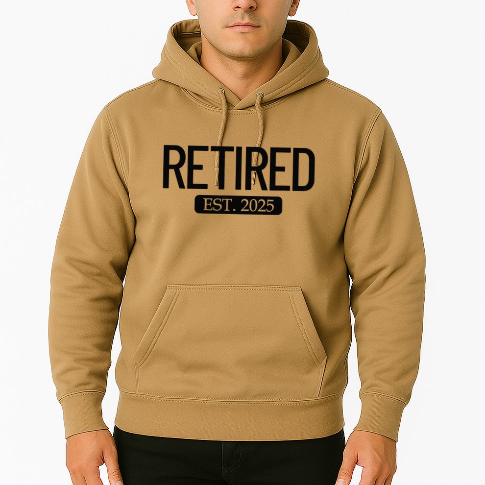 Retired Est. 2025 Work Retirement Gift Funny Retirement 2025 Hoodie