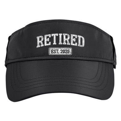 Retired Est. 2025 Funny Retirement Grandpa Grandma Adult Drive Performance Visor