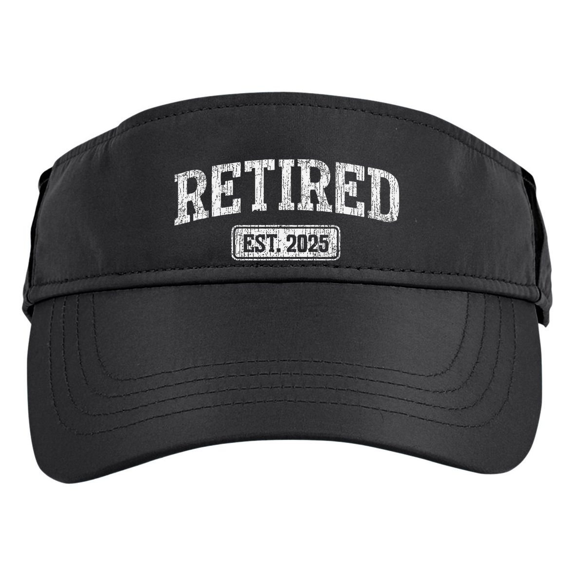 Retired Est. 2025 Funny Retirement Grandpa Grandma Adult Drive Performance Visor