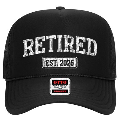 Retired Est. 2025 Funny Retirement Grandpa Grandma Trucker Hat
