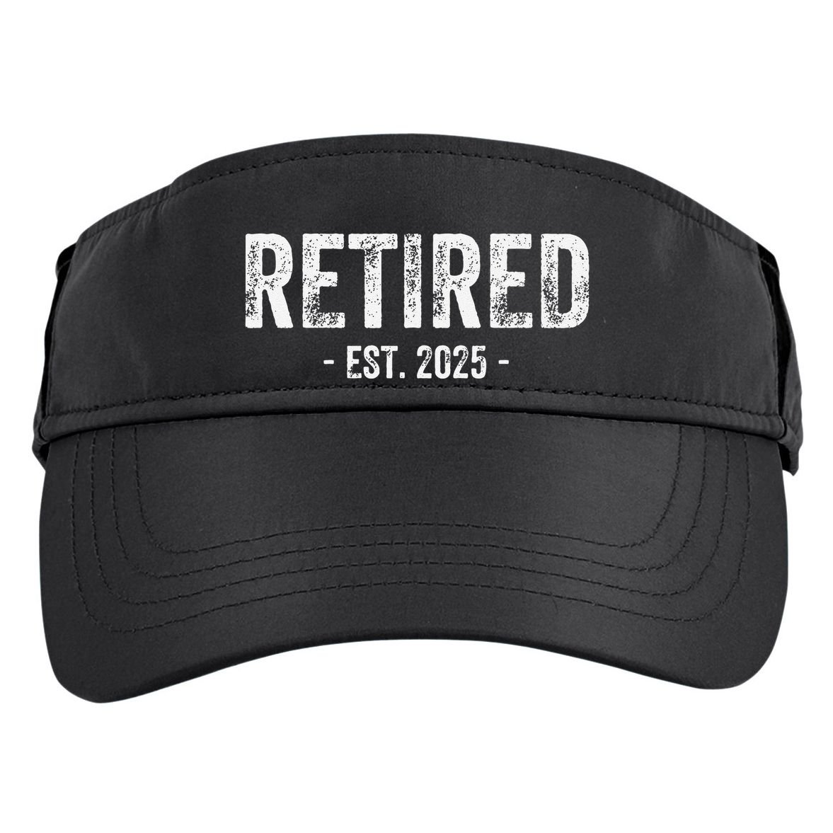 Retired Est. 2025 Retirement Gift Adult Drive Performance Visor
