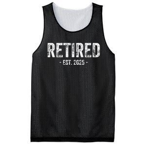 Retired Est. 2025 Retirement Gift Mesh Reversible Basketball Jersey Tank