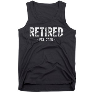 Retired Est. 2025 Retirement Gift Tank Top