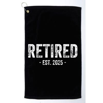 Retired Est. 2025 Retirement Gift Golf Towel