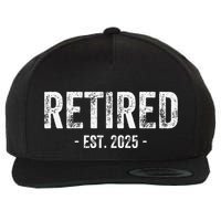 Retired Est. 2025 Retirement Gift Wool Snapback Cap