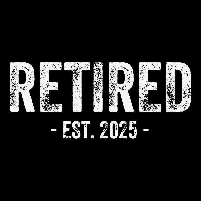 Retired Est. 2025 Retirement Gift Wool Snapback Cap