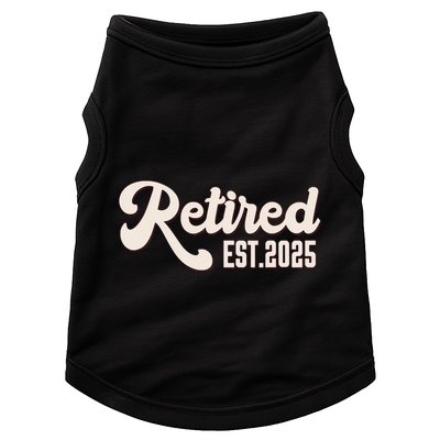 Retired Est 2025 Retiree Retirement Party Retiring Doggie Tank