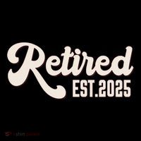 Retired Est 2025 Retiree Retirement Party Retiring 7-Panel Snapback Hat