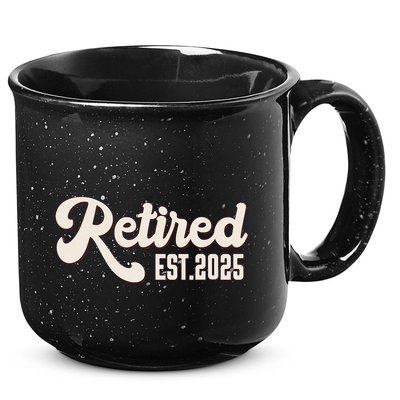 Retired Est 2025 Retiree Retirement Party Retiring 15oz Campfire Ceramic Mug