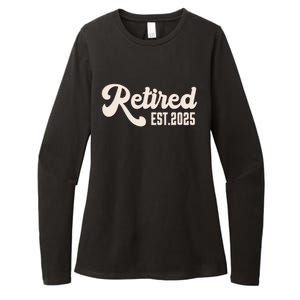 Retired Est 2025 Retiree Retirement Party Retiring Womens CVC Long Sleeve Shirt