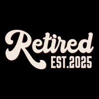 Retired Est 2025 Retiree Retirement Party Retiring Flat Bill Trucker Hat