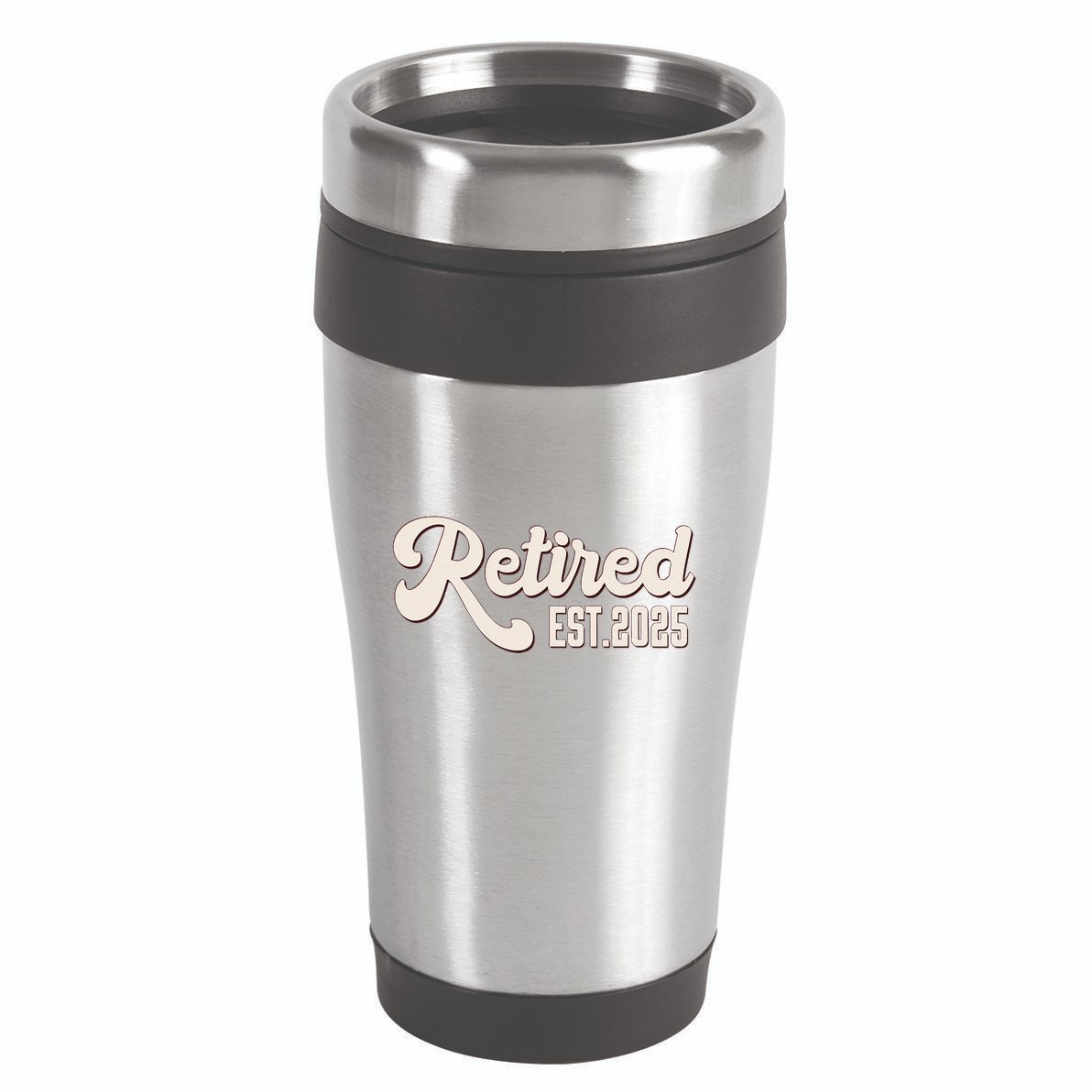 Retired Est 2025 Retiree Retirement Party Retiring 16oz Travel Tumbler