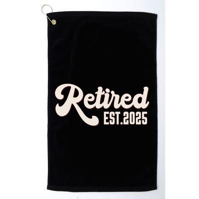 Retired Est 2025 Retiree Retirement Party Retiring Golf Towel