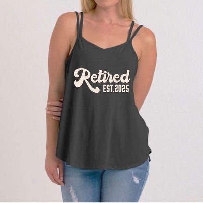 Retired Est 2025 Retiree Retirement Party Retiring Women's Strappy Tank