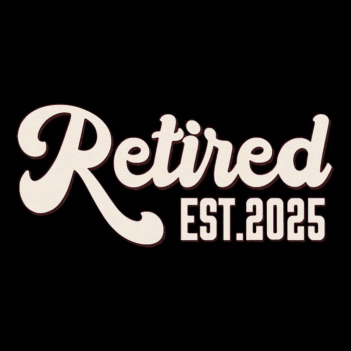 Retired Est 2025 Retiree Retirement Party Retiring Cropped Pullover Crew