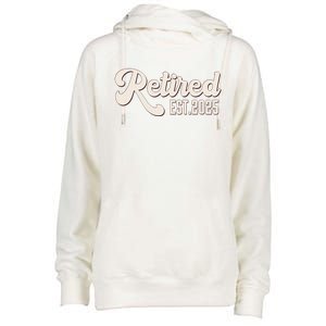 Retired Est 2025 Retiree Retirement Party Retiring Womens Funnel Neck Pullover Hood