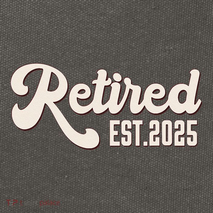 Retired Est 2025 Retiree Retirement Party Retiring Cotton Canvas Backpack
