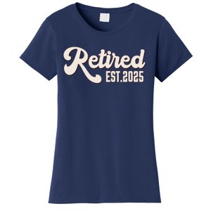 Retired Est 2025 Retiree Retirement Party Retiring Women's T-Shirt