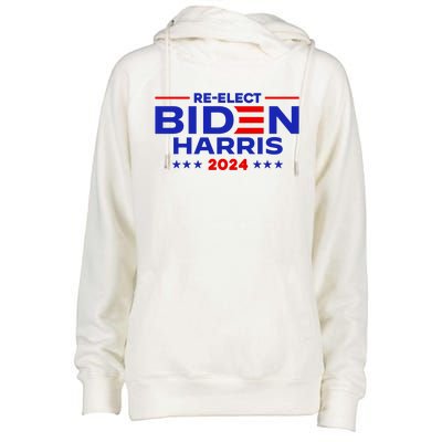 Re Elect 2024 Biden Harris Womens Funnel Neck Pullover Hood