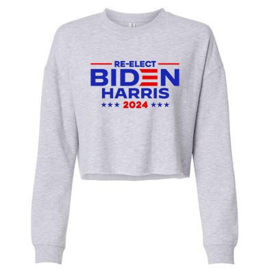 Re Elect 2024 Biden Harris Cropped Pullover Crew