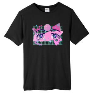 Retro Eighties 80's Pop Art Kawaii Anime Eyes Tall Fusion ChromaSoft Performance T-Shirt