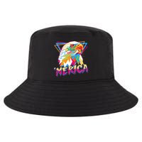 Retro Eighties 80's Merica Polygon Eagle Head Cool Comfort Performance Bucket Hat