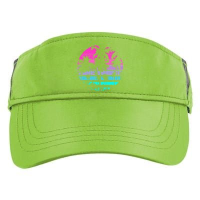 Retro Eighties 80s And 90s Beach Style Design With Palm Trees Great Gift Adult Drive Performance Visor