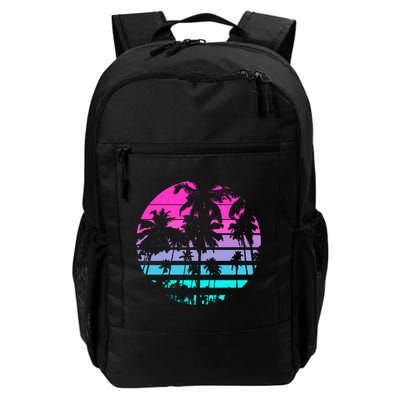 Retro Eighties 80s And 90s Beach Style Design With Palm Trees Great Gift Backpack