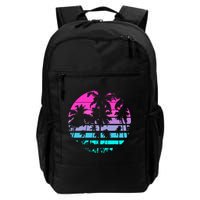 Retro Eighties 80s And 90s Beach Style Design With Palm Trees Great Gift Backpack