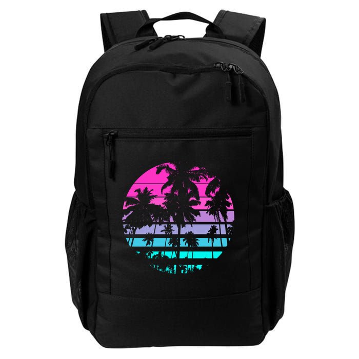 Retro Eighties 80s And 90s Beach Style Design With Palm Trees Great Gift Backpack