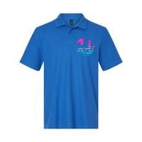 Retro Eighties 80s And 90s Beach Style Design With Palm Trees Great Gift Softstyle Adult Sport Polo