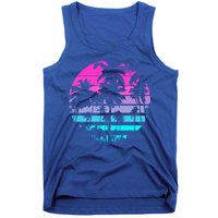 Retro Eighties 80s And 90s Beach Style Design With Palm Trees Great Gift Tank Top
