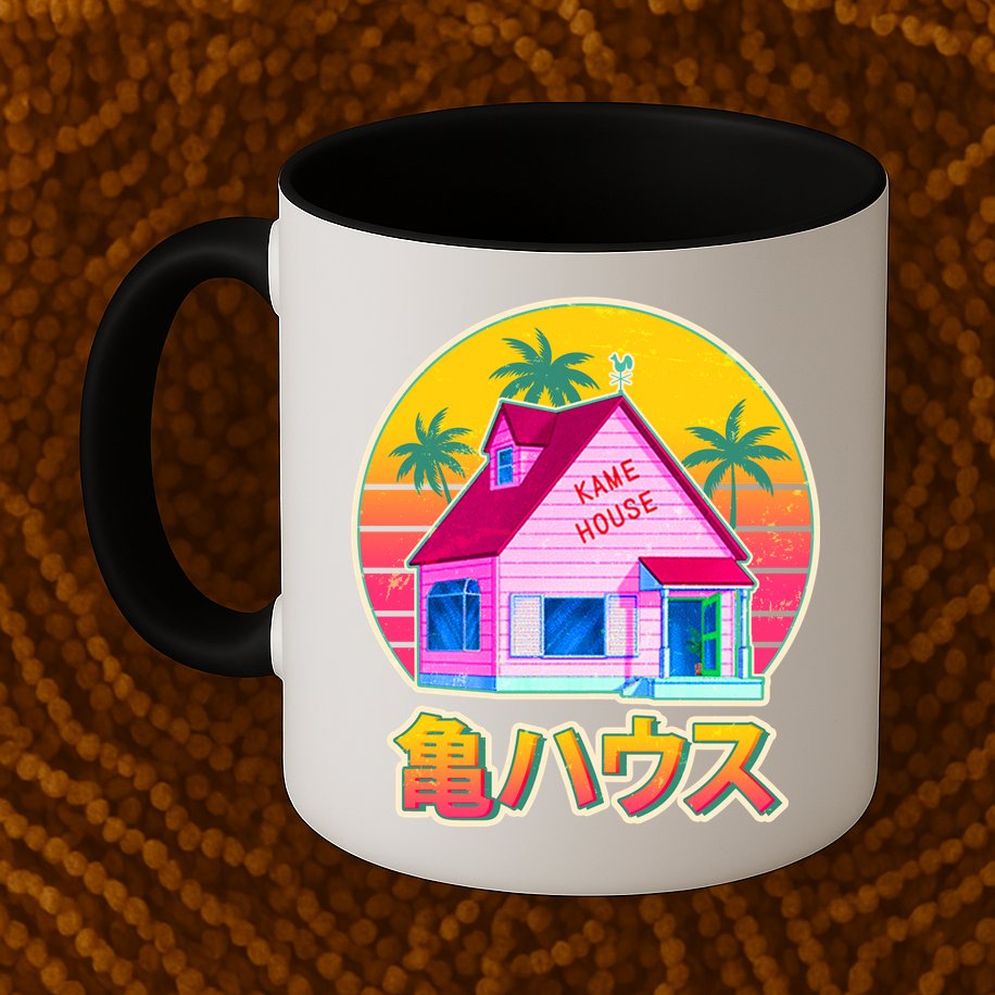 Retro Eighties 80's Anime Kame House Mug